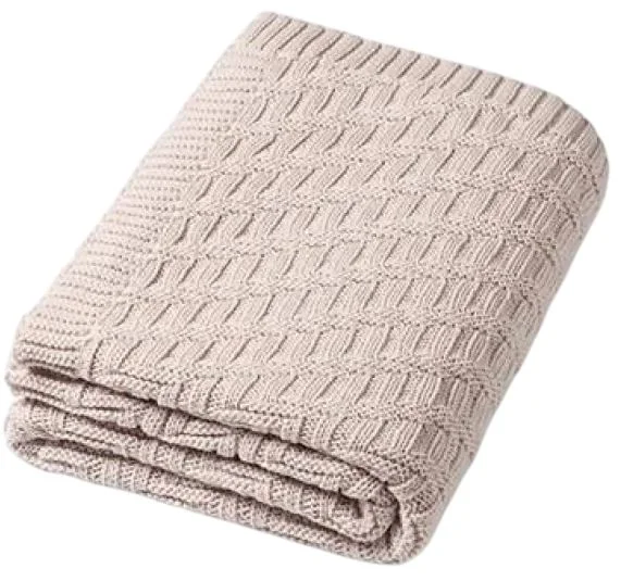 image for Patura tricotate din bumbac BabyOno Beige foto