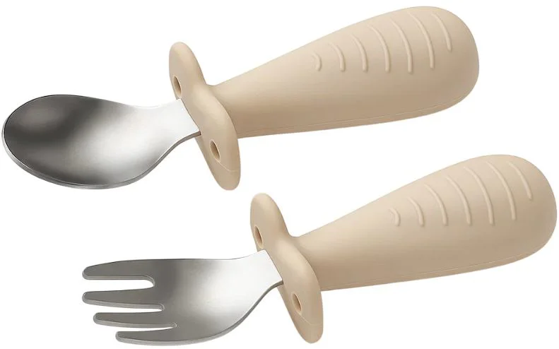image for Ложка и вилка из нержавеющей стали BabyOno Beige foto