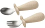 Ложка и вилка из нержавеющей стали BabyOno Beige foto