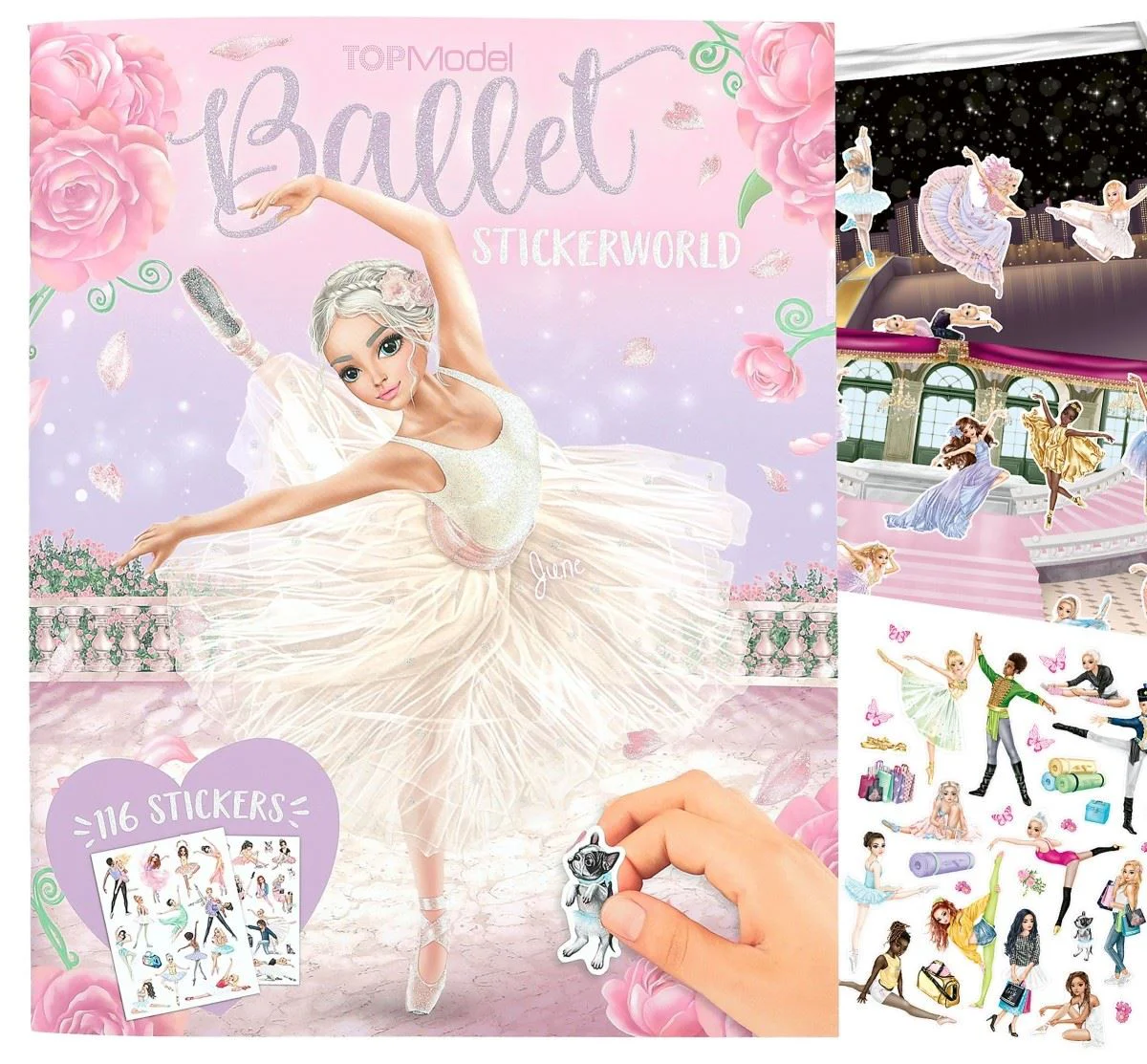 image for Caiet de schite cu autocolante TOPModel Balet foto