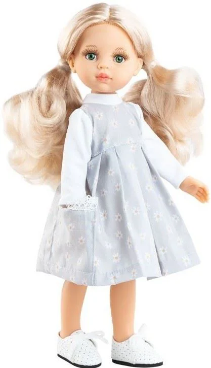 image for Papusa Paola Reina Rosa in a White Daisy Dress, 32 cm foto
