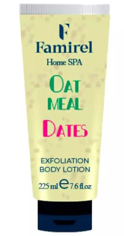 image for Lotiune-peeling pentru corp Famirel Oatmeal & Dates, 225 ml foto