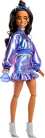 Papusa Barbie "Fashionista rochie violeta lucioasa" foto