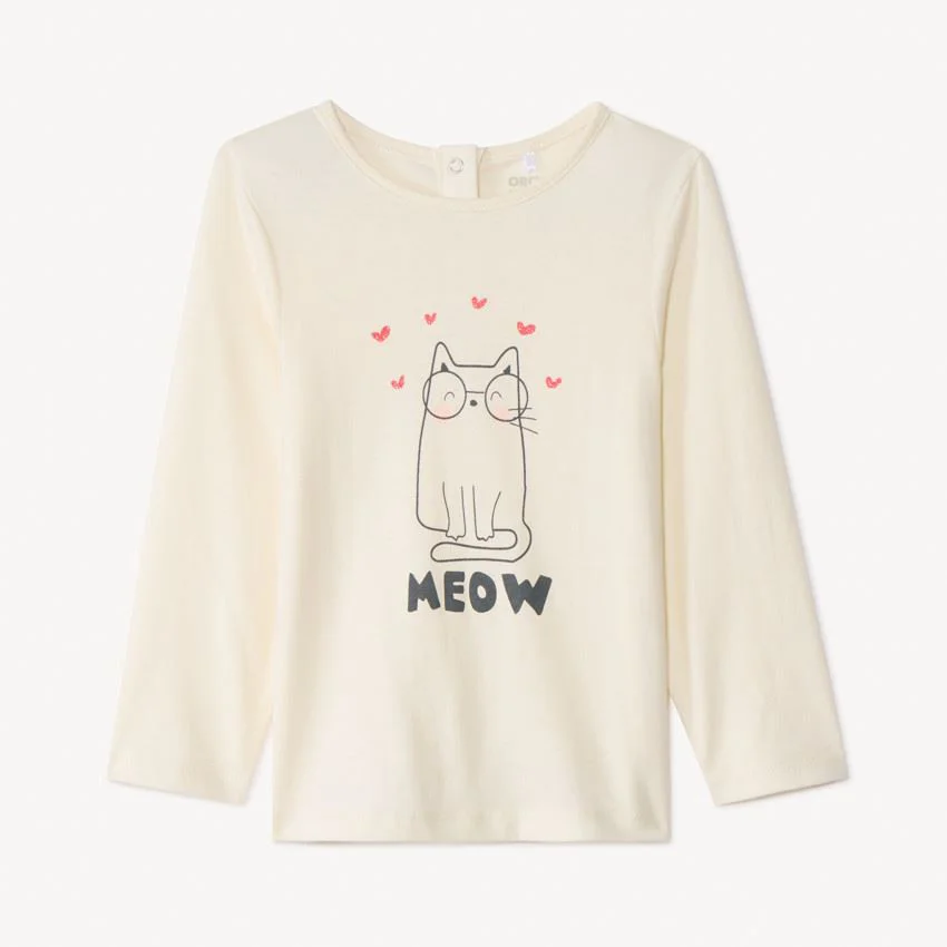 image for Orchestra Tricou pentru fetite cu maneca lunga Meow foto