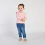 Orchestra Tricou pentru fetite cu maneca lunga riflat cu inimioare Roz foto