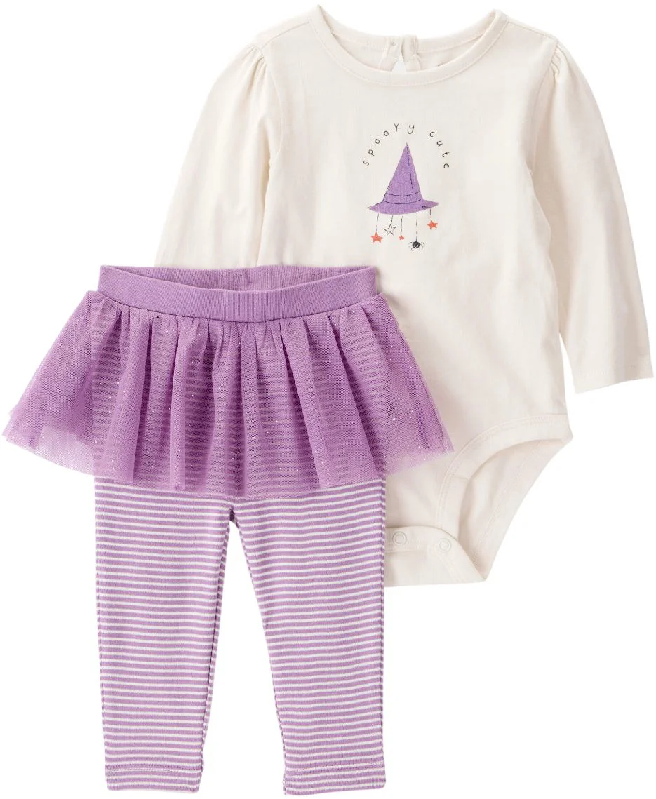 image for Carter's Set 2 piese Halloween Spooky Cute - body si colanti cu fustita tutu foto