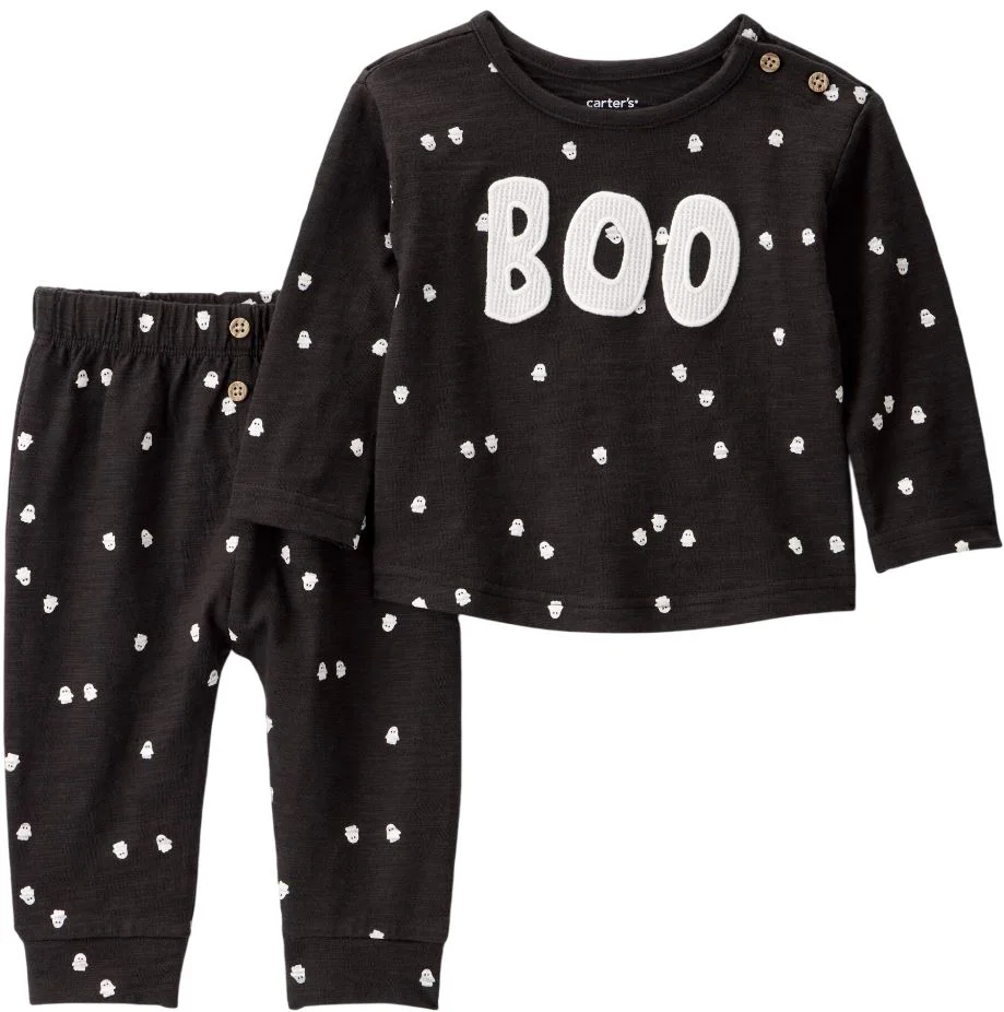 image for Carter's Set 2 piese Halloween Ghost "BOO" - bluza si pantaloni foto
