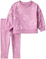 Carter’s Комплект 2 в 1 Purple Floral - свитшот и штаны foto