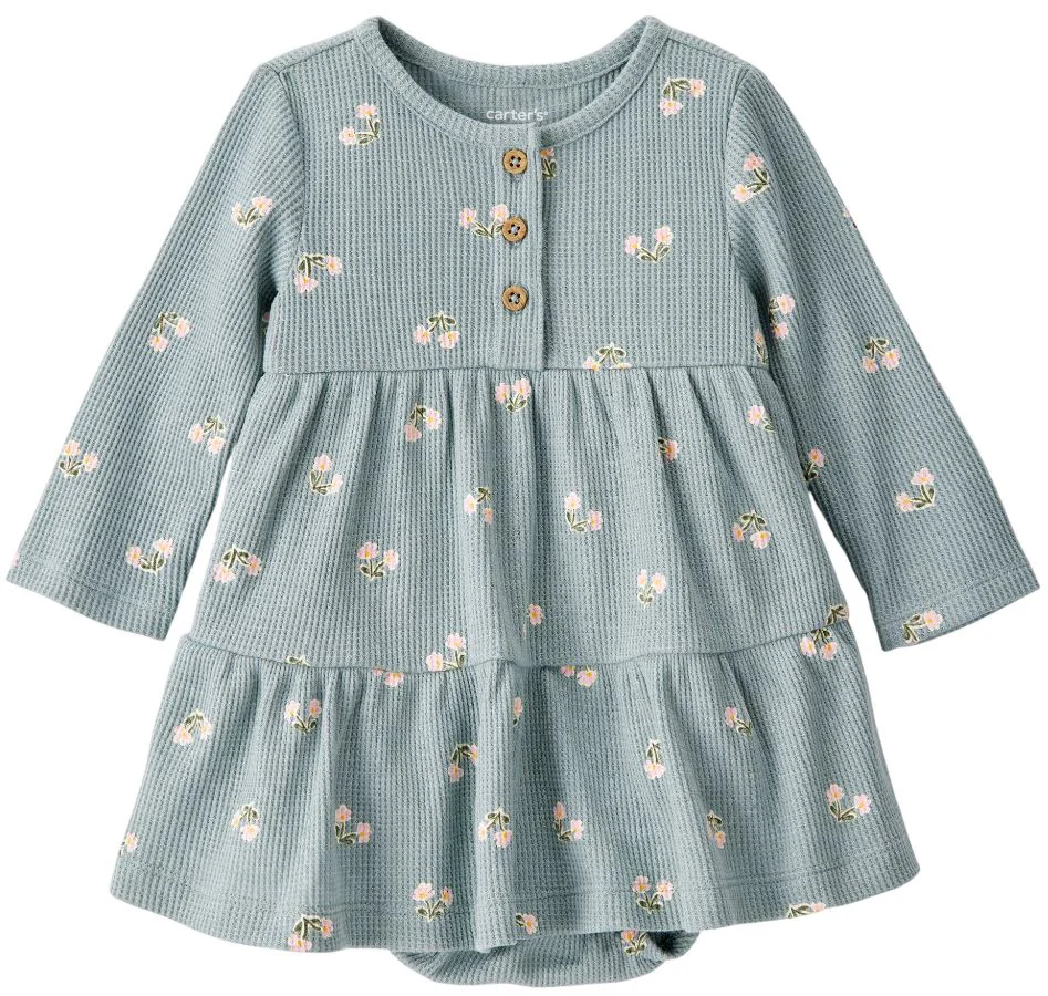 image for Carter's Rochita tip body Green Floral Thermal foto