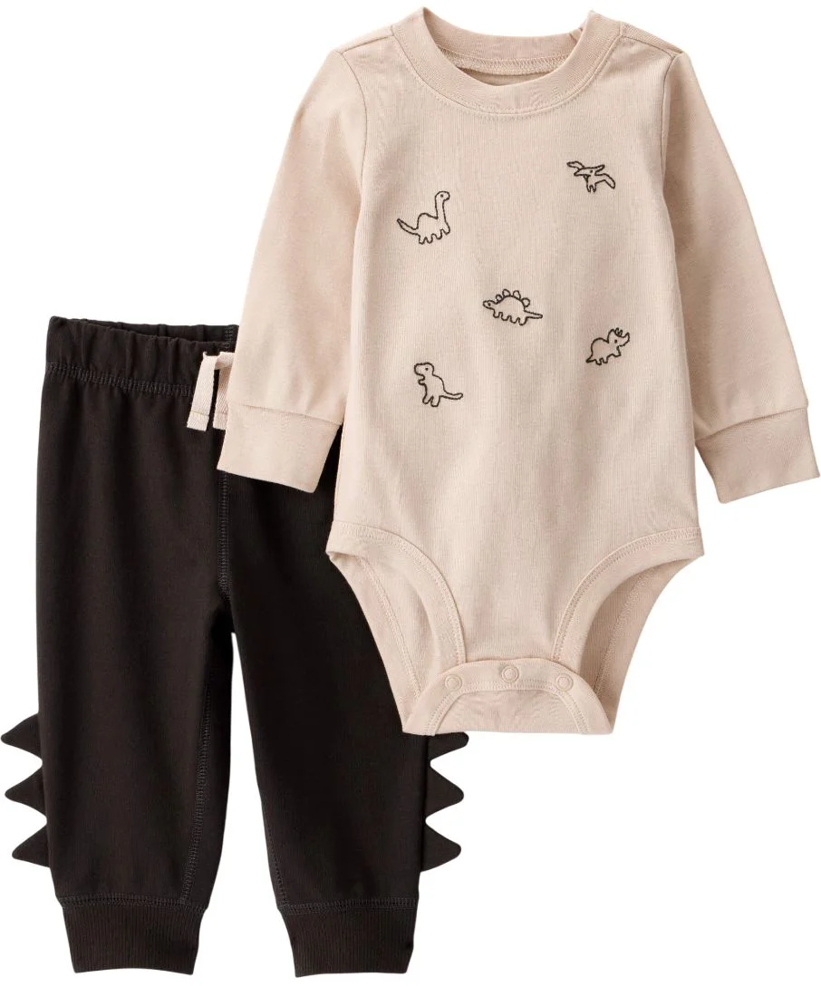 Carter's Set 2 piese Mini Dino - pantaloni si body foto