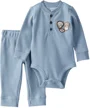 Carter's Комплект 2 в 1 Blue Solid Thermal - штаны и боди foto