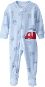 Carter's Пижама из флиса с носочками Blue Firetruck foto