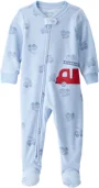 Carter's Pijama din fleece cu botosei Blue Firetruck foto