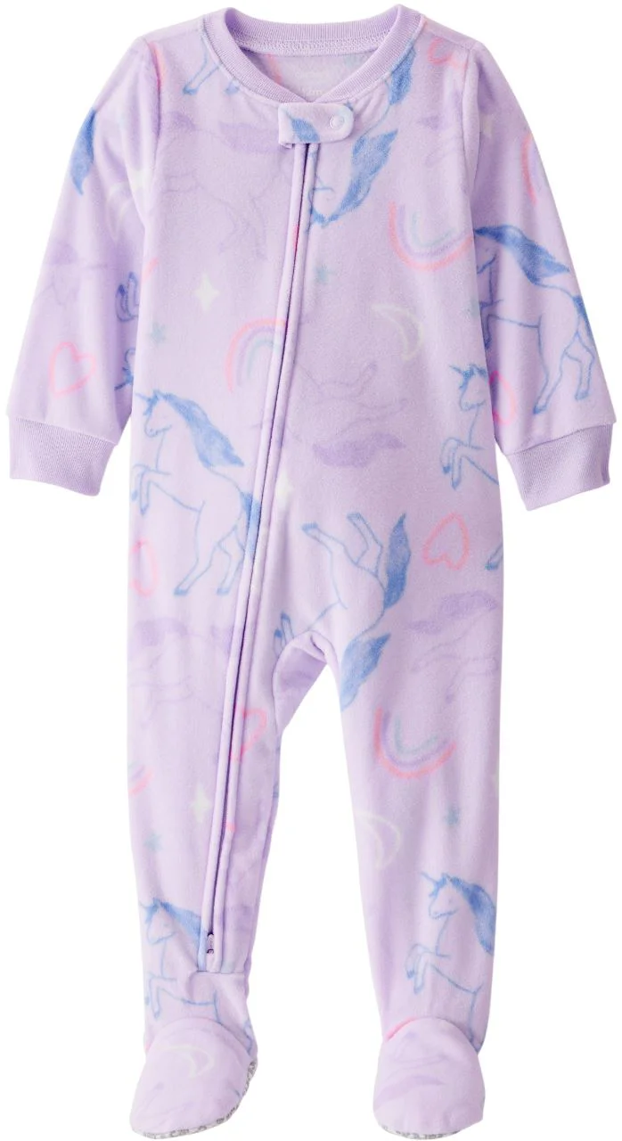 Carter's Pijama din fleece cu botosei Purple Unicorn foto