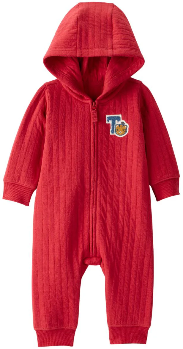 image for Carter's Salopeta cu gluga Red Quilted Tiger foto
