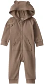 Carter's Salopeta cu gluga Solid Thermal Brown Bear foto