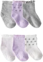 Carter's Set 6 perechi de sosete Lav-Grey Polka Dot foto