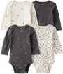 Carter's Set 4 body cu maneca lunga Bow Sheep foto