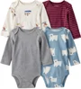 Carter's Set 4 body cu maneca lunga Ski Polar Bear foto