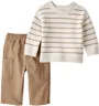 Carter's Комплект 2 в 1 Striped Sweaterknit - свитер и штаны карго foto