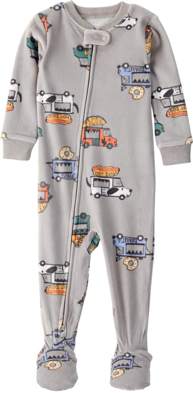 image for Carter's Пижама с носочками DreamPlush Grey Foodtruck foto