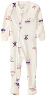 Carter's Pijama cu botosei DreamPlush Ivory Animal foto