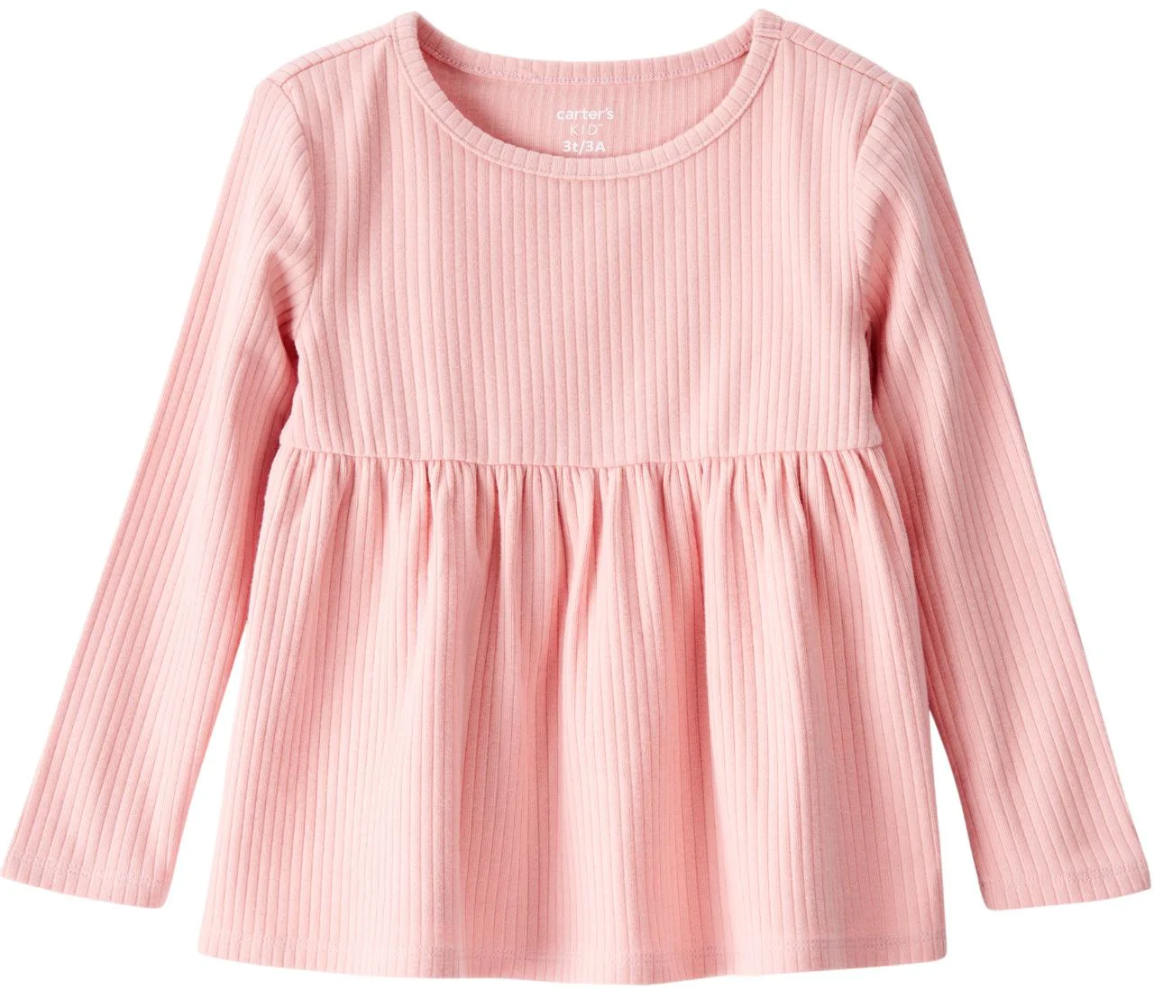 image for Carter's Кофта с длинными рукавами Pink Ribbed foto
