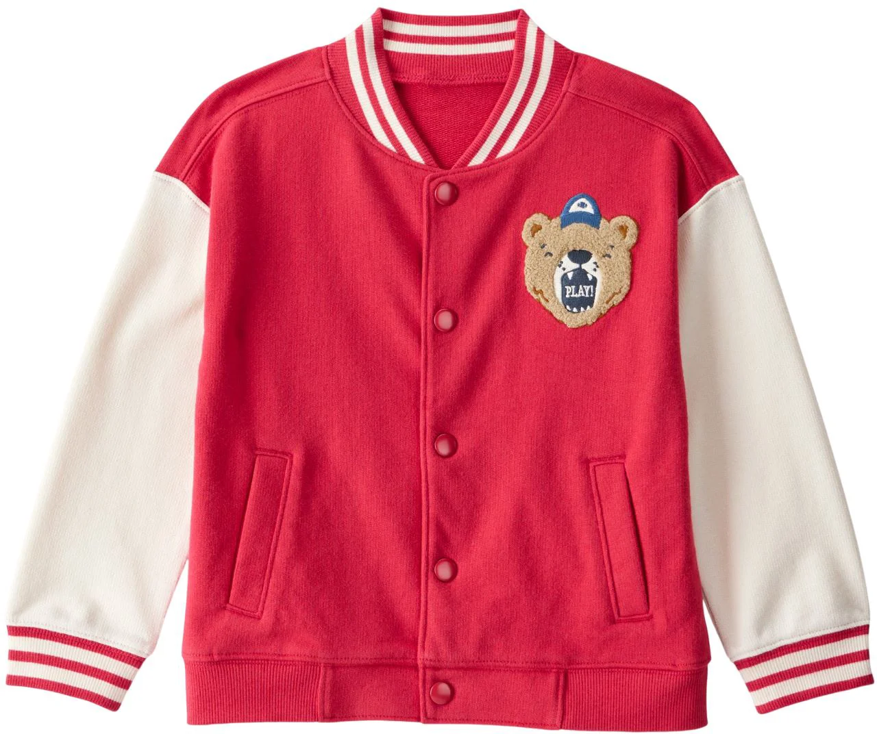 image for Carter's Jacheta tip bomber Varsity Red Bear foto