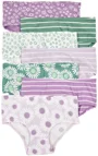 Carter's Set 7 chilotei Purple-Green Florals foto