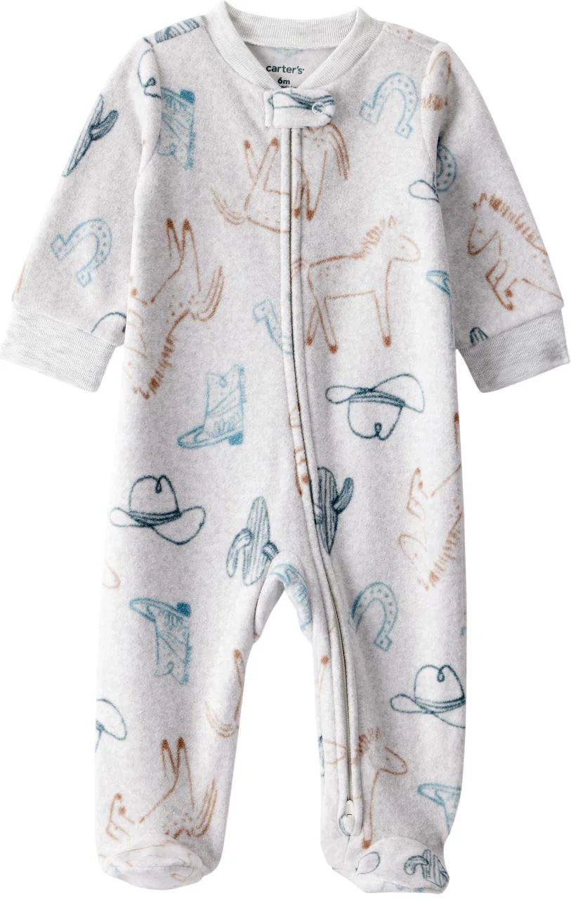 image for Carter's Pijama din microfleece Blue Cowboy foto