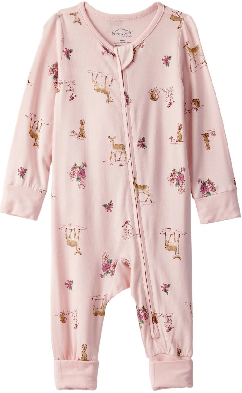 image for Carter's Pijama Purely Soft din viscoza Pink Deer foto