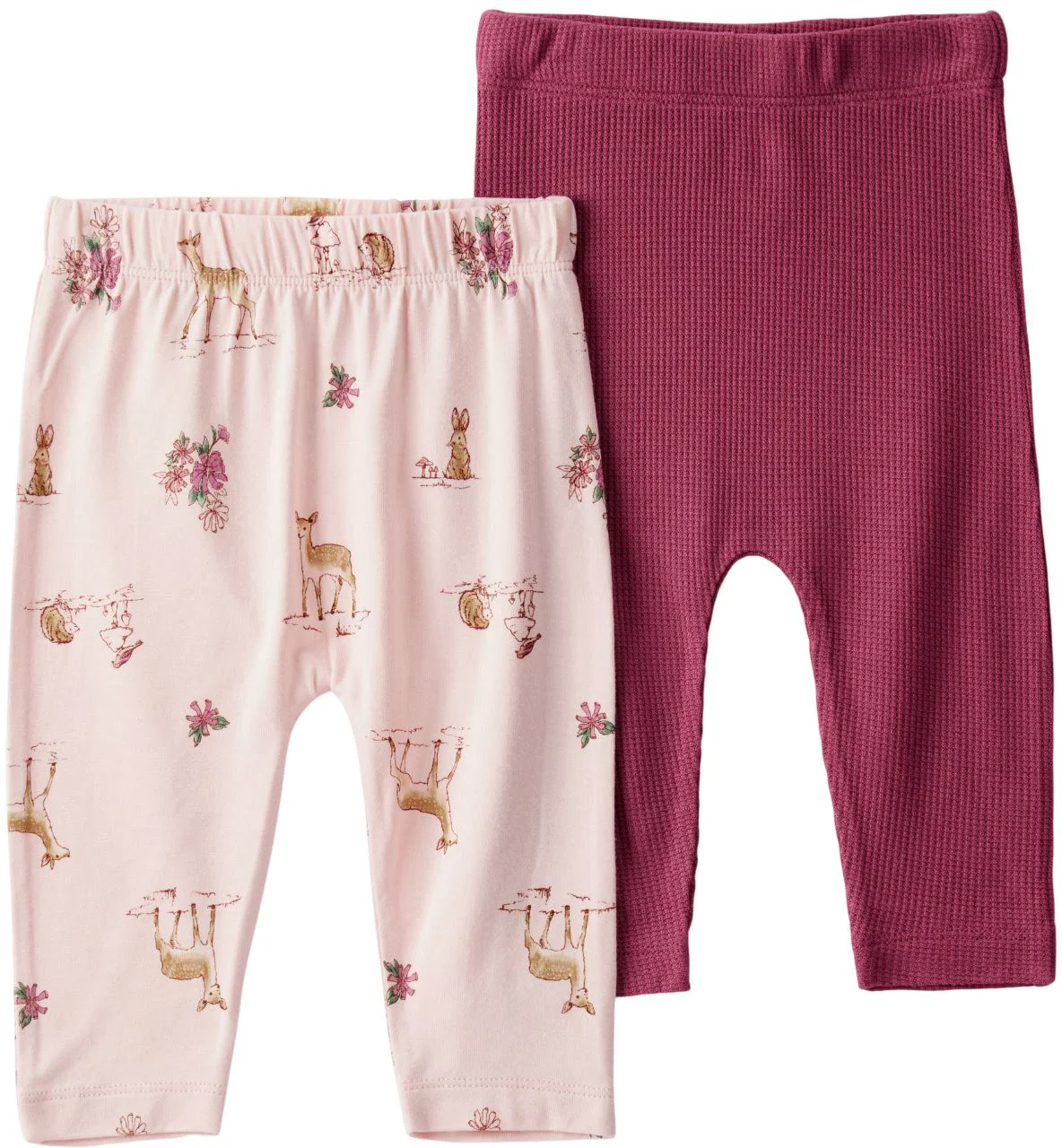 image for Carter's Set 2 pantaloni din viscoza PurelySoft Deer Burgundy foto