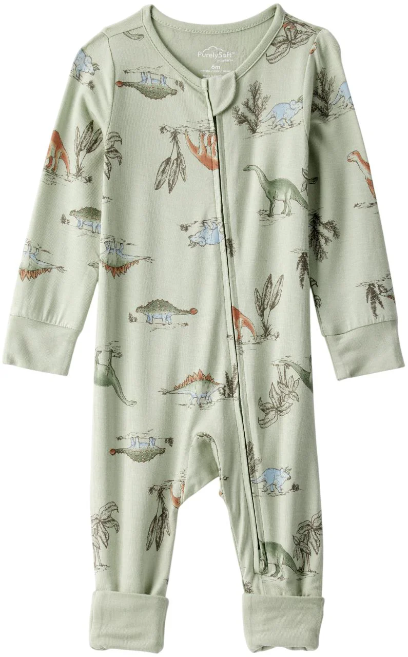 image for Carter's Pijama din viscoza PurelySoft Green Dino foto