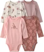 Carter's Комплект 4 бодиков с длинными рукавами Pink Safari foto