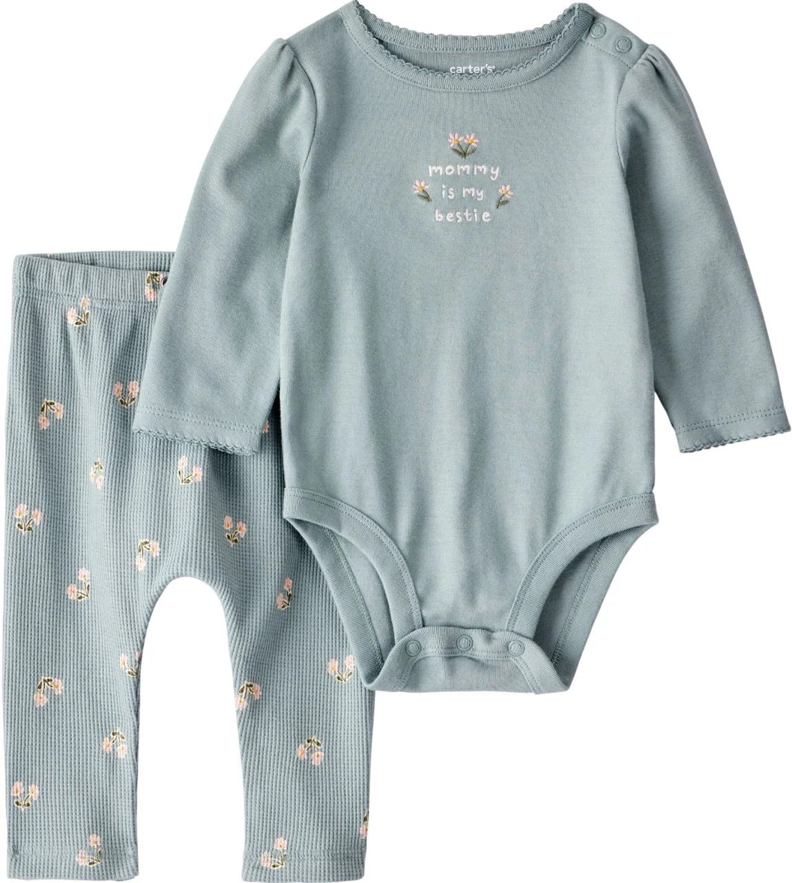 image for Carter’s Комплект 2 в 1 Green Mommys Bestie - штаны и боди foto