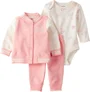 Carter’s Комплект 3 в 1 Pink Varsity Solid - куртка с длинными рукавами, штаны и боди foto