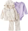 Carter's Set 3 piese Ivory Fantasy - vesta cu gluga, pantaloni asortati si body foto
