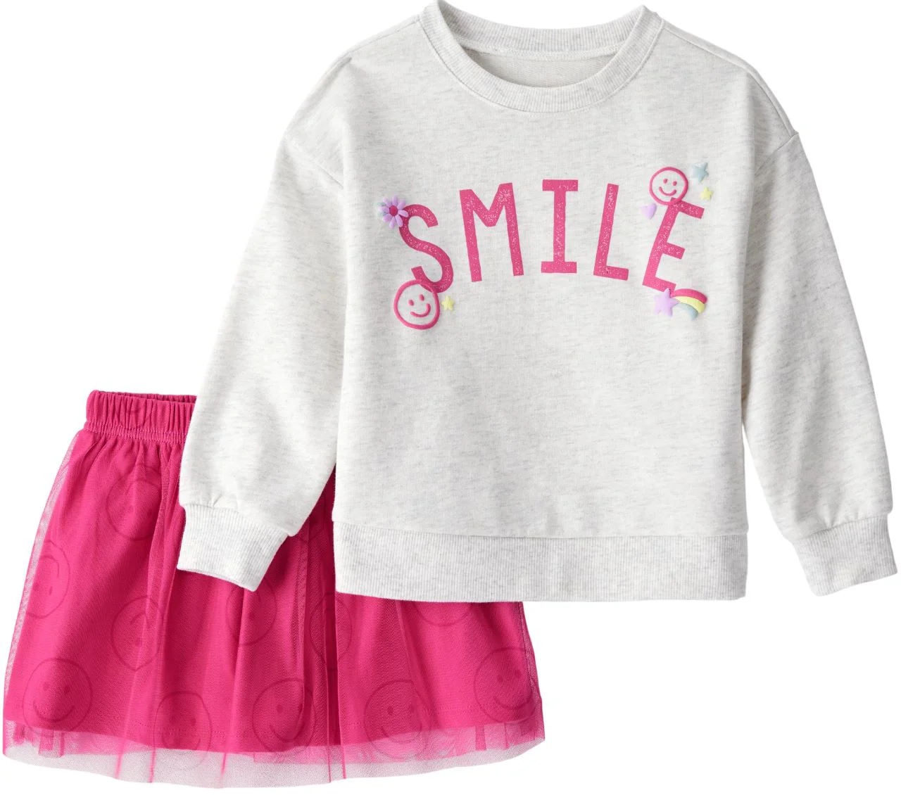image for Carter's Set 2 piese Grey Pink - hanorac si fustita foto