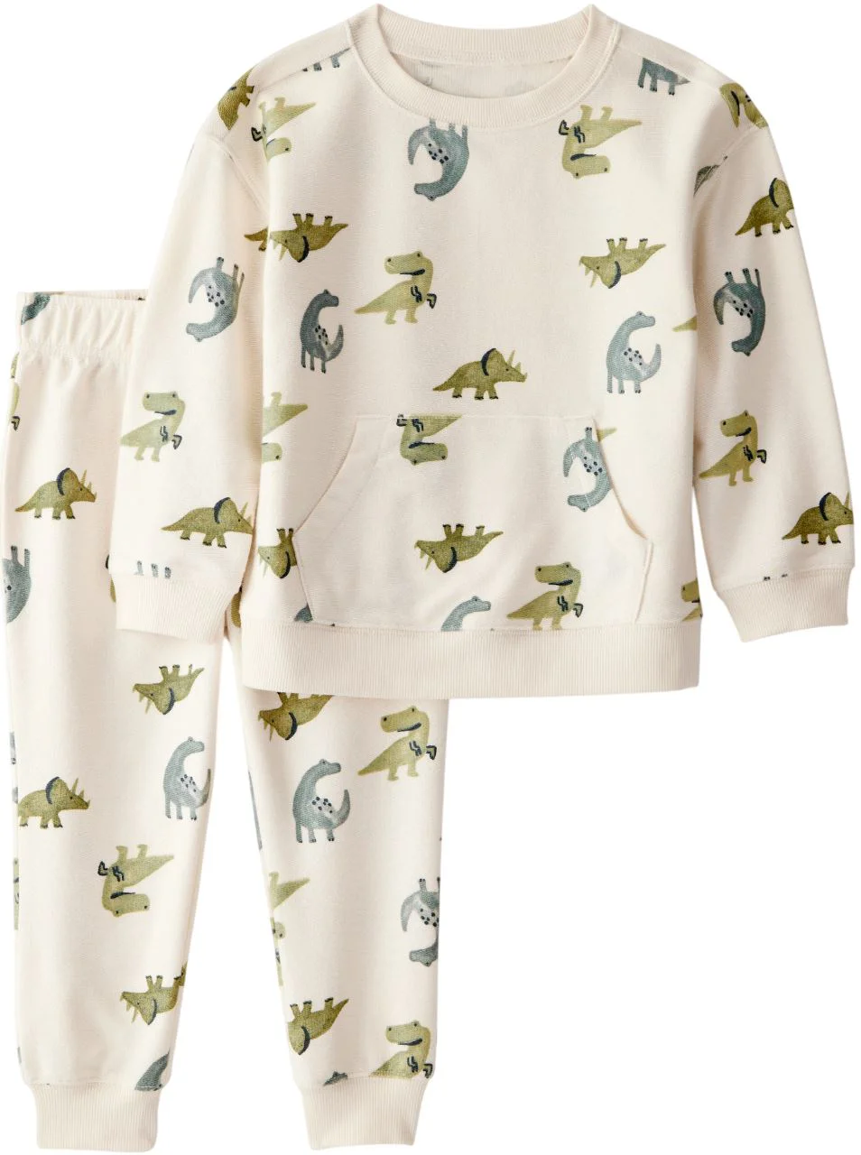 image for Carter's Set 2 piese Dino Ivory - hanorac si pantaloni foto