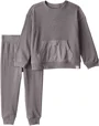 Carter's Set 2 piese Grey Waffle - bluza si pantaloni foto