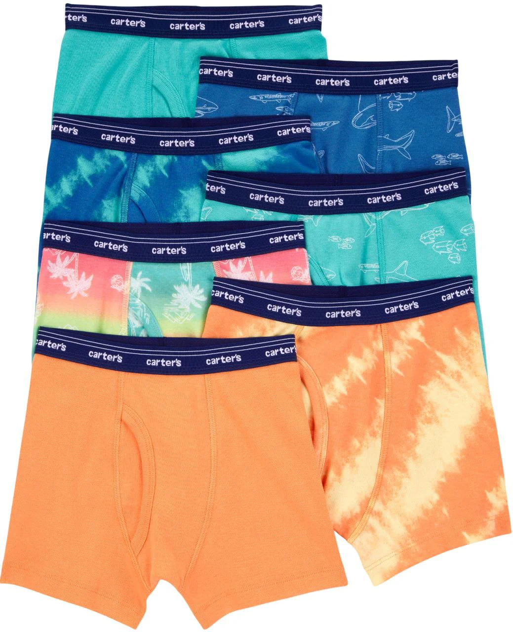 image for Carter's Набор из 7 боксёров Colorful Tiedye foto