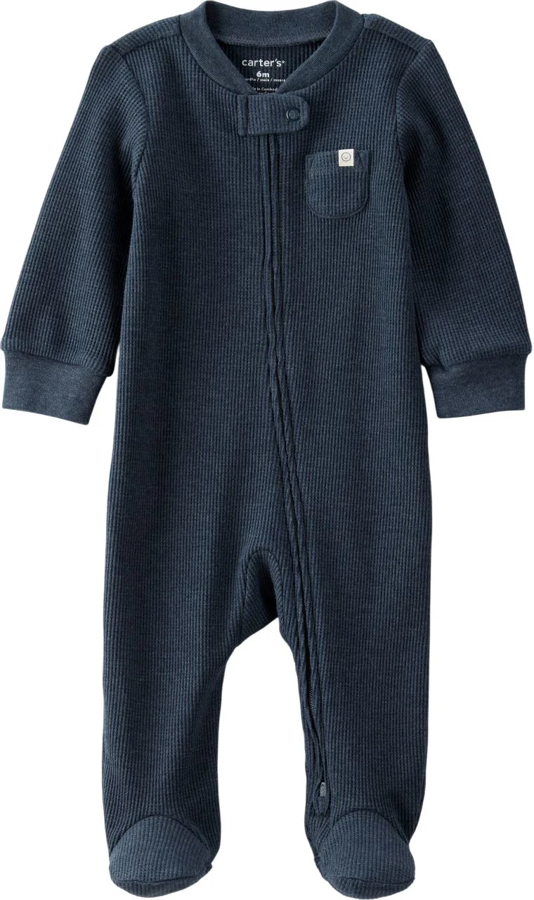 image for Carter's Pijama texturata Navy Solid foto