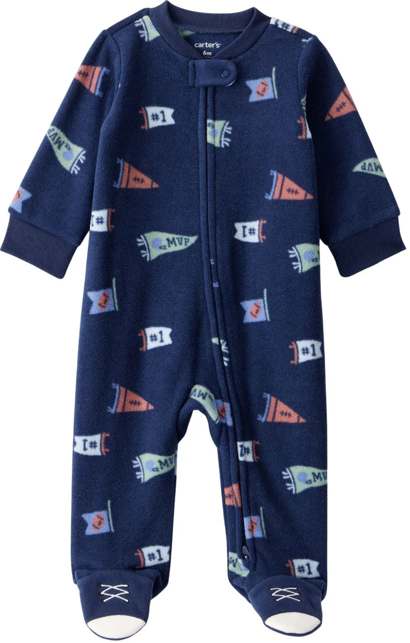 image for Carter's Pijama din microfleece Banners with Sneakers foto