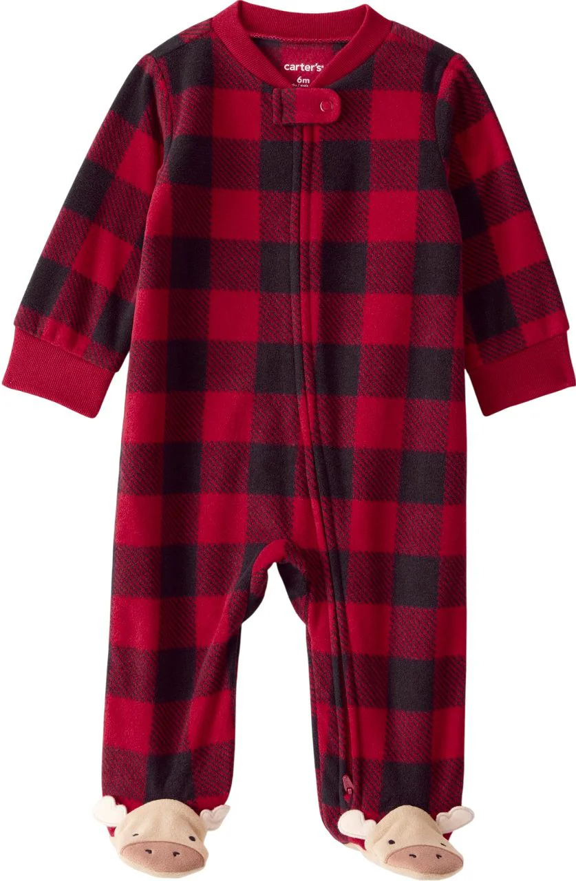 image for Carter's Pijama din microfleece Plaid Print Christmas foto