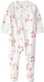 Carter's Pijama din fleece Ivory Bunny Floral foto