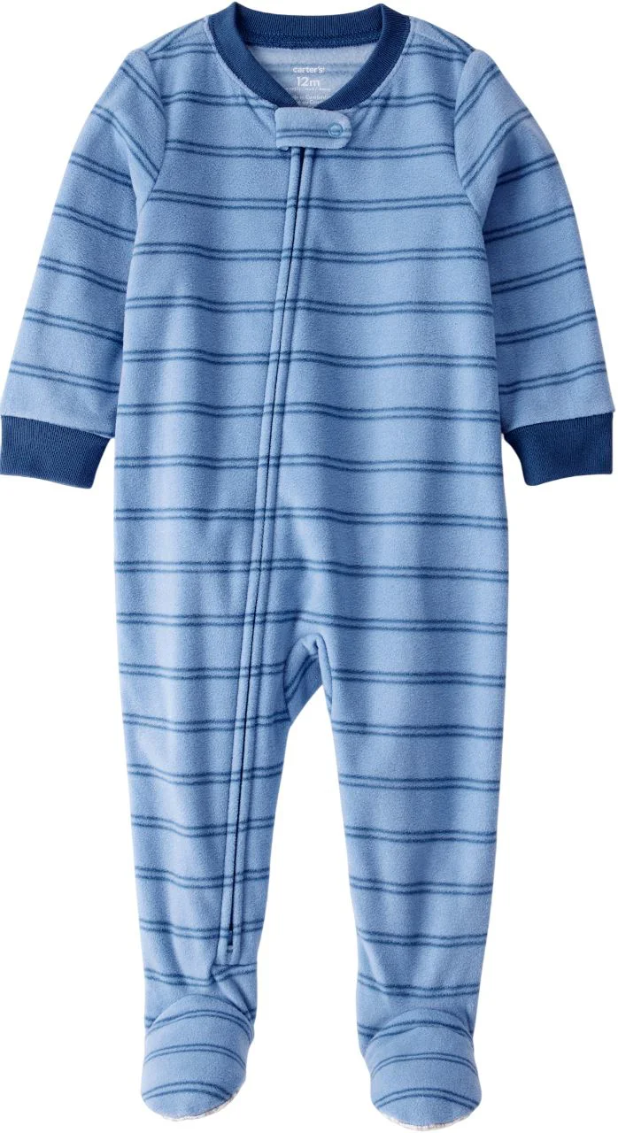 image for Carter's Пижама из флиса Blue Stripe foto