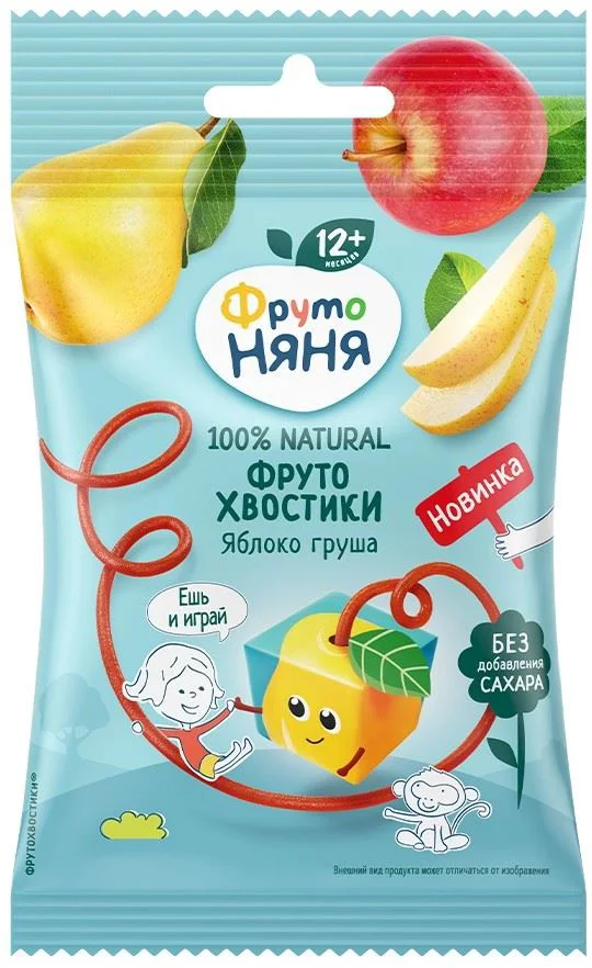 image for Мармелад ФрутоНяня с яблоком и грушей (12+ мес.), 15 г foto