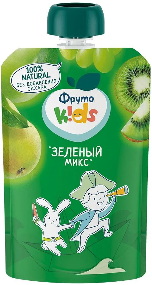 image for Piure ФрутоKids Green Mix (9+ luni), 90 g foto