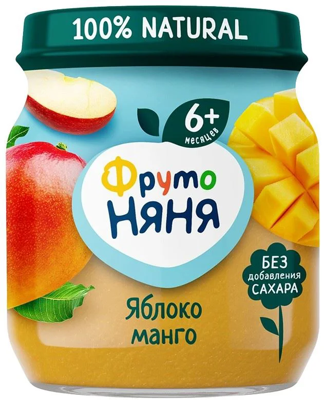 image for Piure ФрутоНяня de mere si mango (6+ luni), 100 g foto
