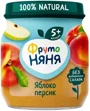 Piure ФрутоНяня de mere si piersici (5+ luni), 100 g foto